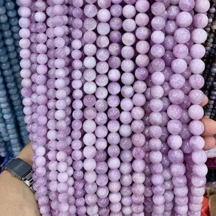 pink Kunzite Gemstones Wholesale Hot Product 8mm Natural Stone Kunzite Beads for Jewelry Making