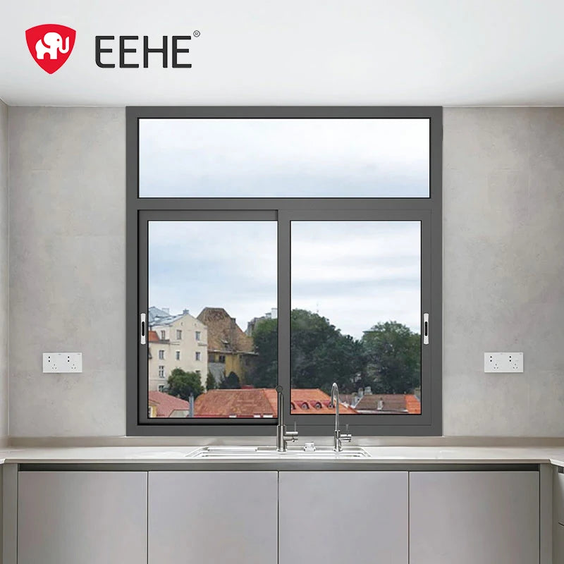 Narrow-edge Series Sliding windows Aluminum Alloy Interior Double-pane Triple-glazed Sliding windows