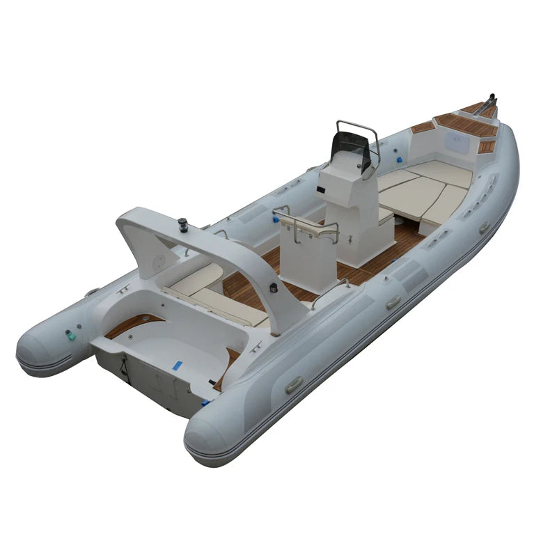25ft RIB 760 Orca Hypalon Patrol Fiberglass Double V Hull RIB Inflatable Boat