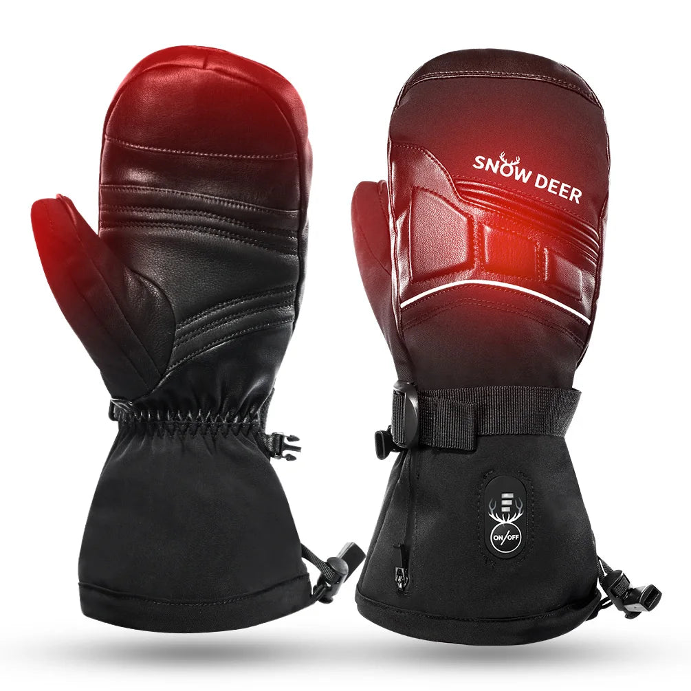Savior Heated Gloves Waterproof Windproof Outdoor Sports Battery Snowboard Rechargeable Ski Gloves