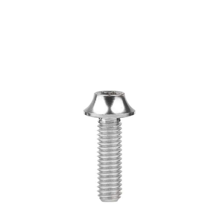 Rustproof Gr5 Ti6Al4V High Strength M2 M2.5 Tapered Ultra Thin Head Small Machine Screws Titanium UFO Head Bolt