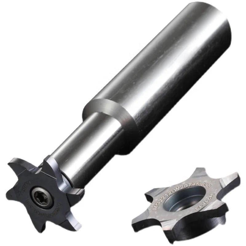 T Slot Milling Cutter Three Sided Edge Milling Cutter Convertible Blade Modular Replacement Blade Mill