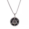 Punk Chain Hip Hop Stainless Chain Maple Motorcycle Pendant Alloy Necklace NA056