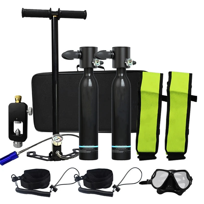 Mini Scuba Diving Equipment Tank Breath Underwater Diving Air Tank  for 5 to 10 Minutes Mini Scuba Diving Air Tank