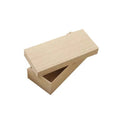 Handmade Unfinished Rectangle Wooden Jewelry Box Multifunction Sliding Lid Packaging for Stash Gift Storage and Display MegaBDM