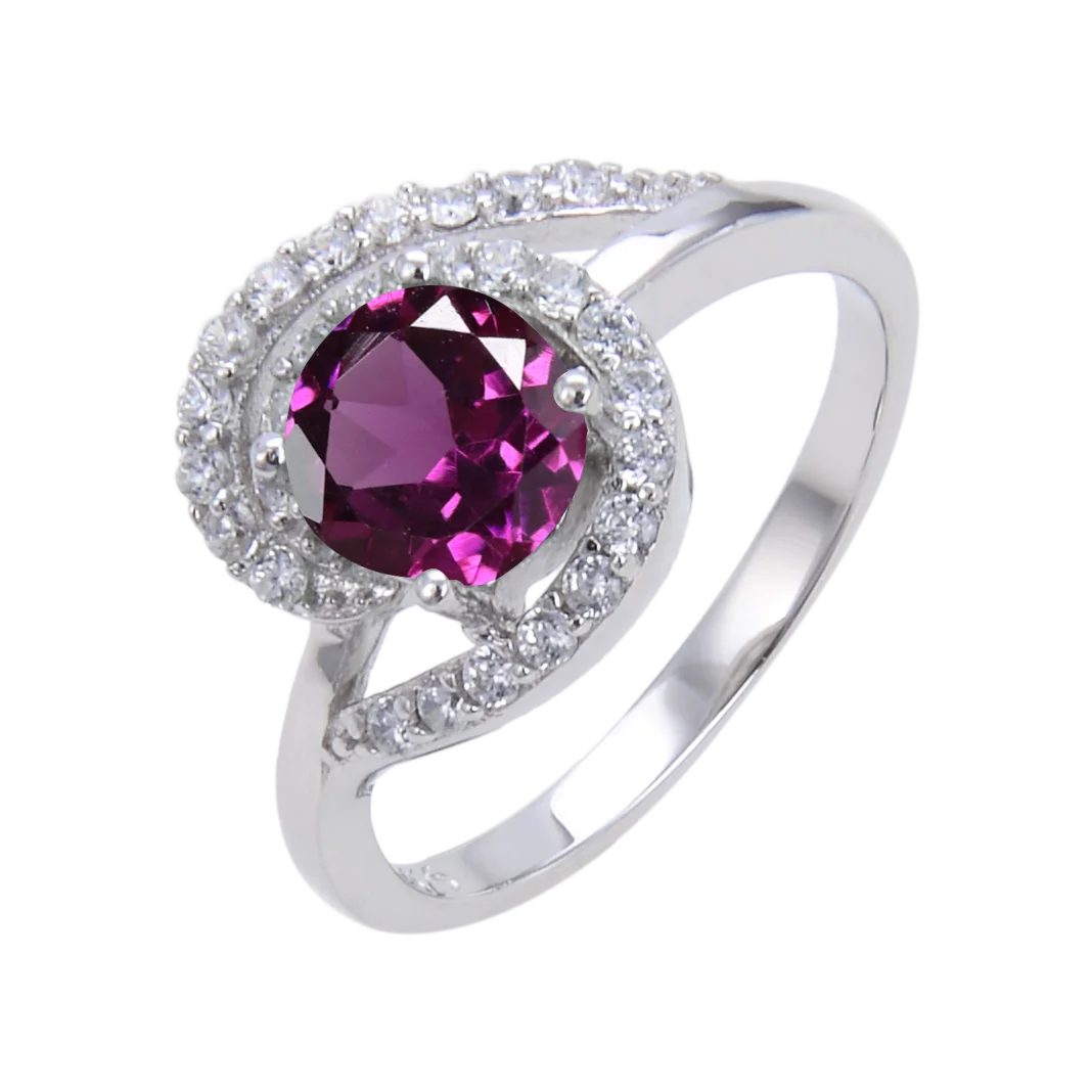 Abiding Marriage Rings Wholesale Design 925 Sterling Silver Women Accessories Jewelry Rings 18K White Gold Plated Ring