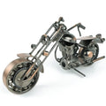 Metal Art Crafts Vintage Motorcycle Model Statues Sculptures Figurine Ornaments Office Home Club bar Decoration