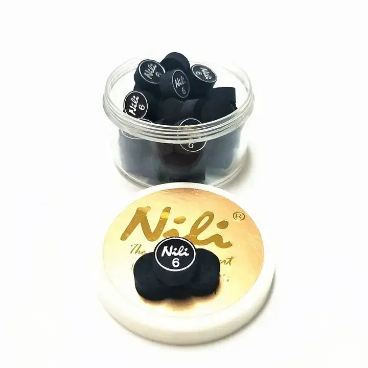 Premium Quality Black 6 Layer 14mm Pig Skin NILI 50pcs/box Billiard Pool Cue Tip