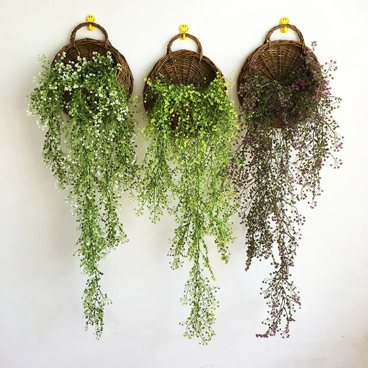 Handmade Indoor Green Wall Hanging  - Artificial Hanging Plants
