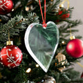 Factory Wholesale Clear K9 Blank Heart Shape Crystal Glass Ornaments Custom Logo Crystal Glass Pendant
