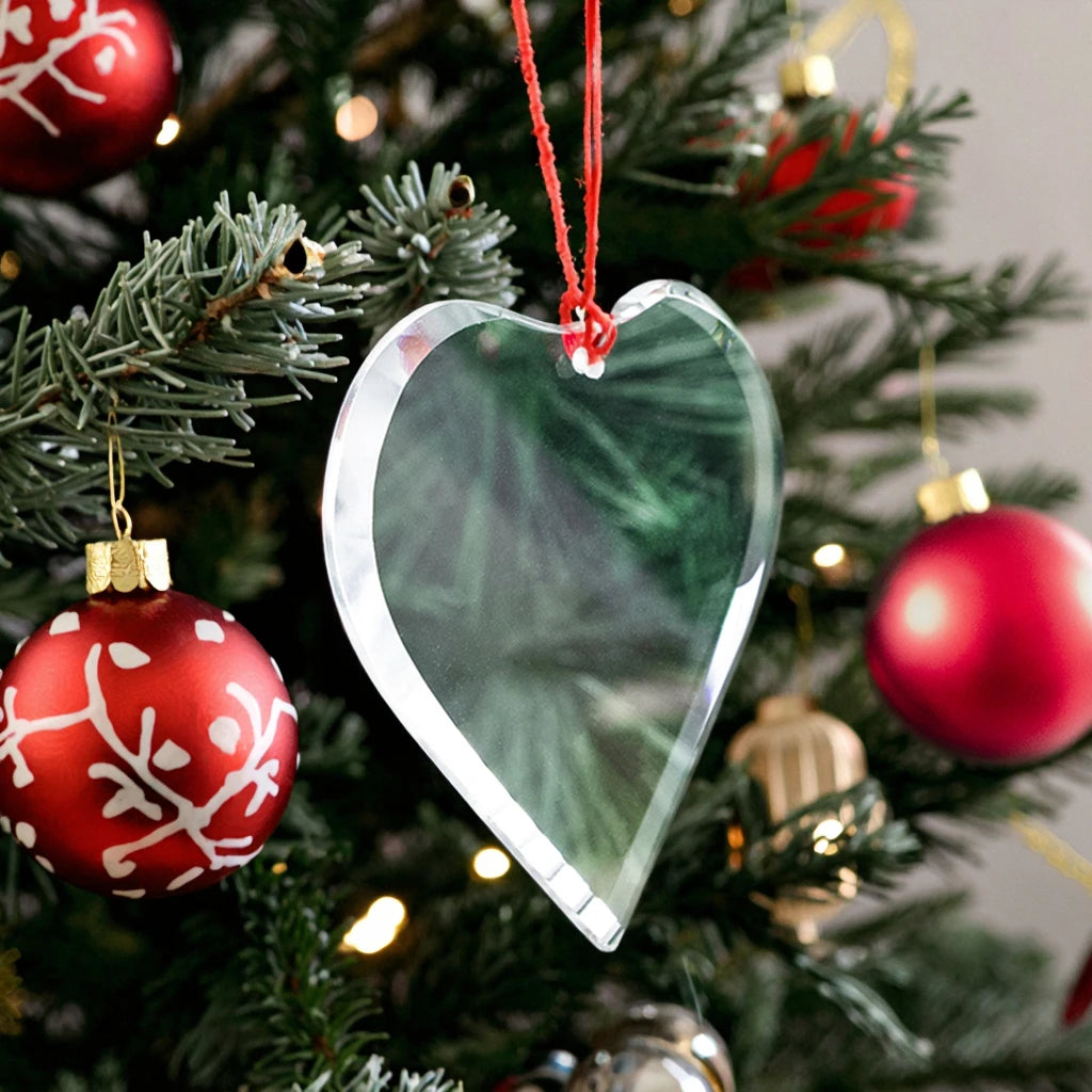 Factory Wholesale Clear K9 Blank Heart Shape Crystal Glass Ornaments Custom Logo Crystal Glass Pendant