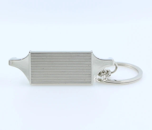 Custom Intercooler Keychain Metal Turbo Radiator Keyring for Auto Enthusiasts Branding Gifts & Bulk Wholesale