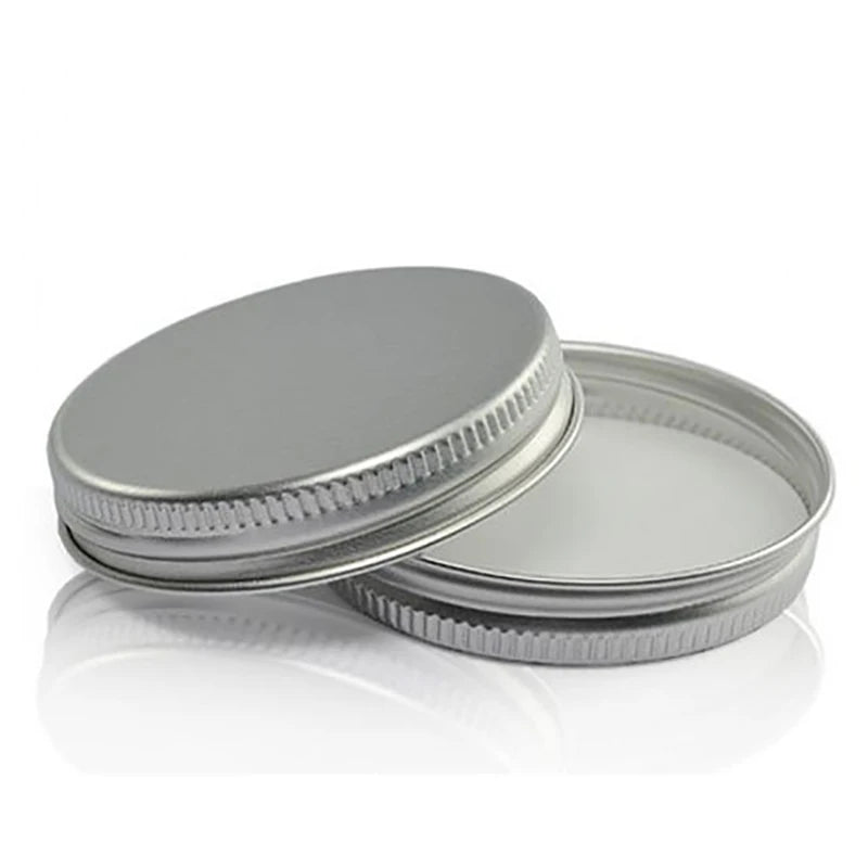 Body Scrub Aluminum Screw Cap 56mm 68mm 70mm 89mm 100mm Silver Aluminum-Plastic Cosmetic Jars Environment-Friendly Customizable