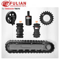 TB070 Series Mini Excavator Undercarriage Parts Rubber Track Chassis Top Roller Front Idler Bottom Roller Sprocket for Takeuchi