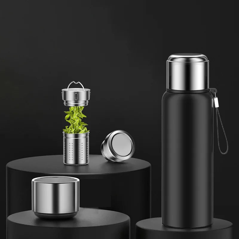 Custom Logo 800ml 316 Stainless Steel Intelligent Tea Cup Water Bottle Vacuum Flask Thermos With Led Temperature Display