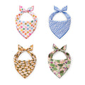 Polyester Fabric Print Brand Logo Custom Fashion Logo Sublimation Printed Dog Bandana Bibs Kerchief