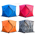 Portable Hub-Style Ice Fishing Shelter Pop-Up Winter Fishing Tent 200x200x210cm for Ice Fishing
