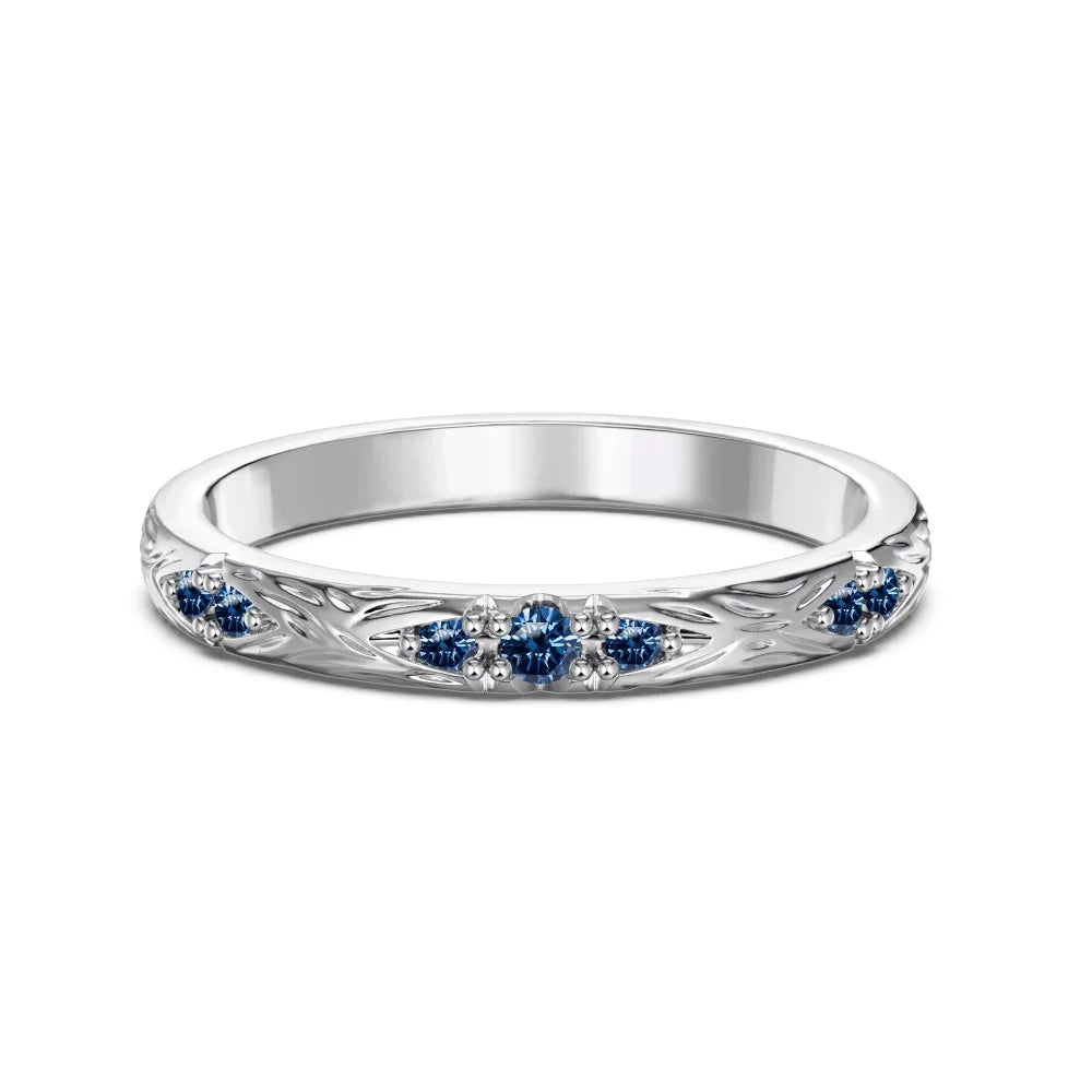 Dylam Thin 925 Sterling Silver Wedding Band Rhodium Champagne Gold Plated 5A Cubic Zirconia Anniversary Gift Women Daily Rings