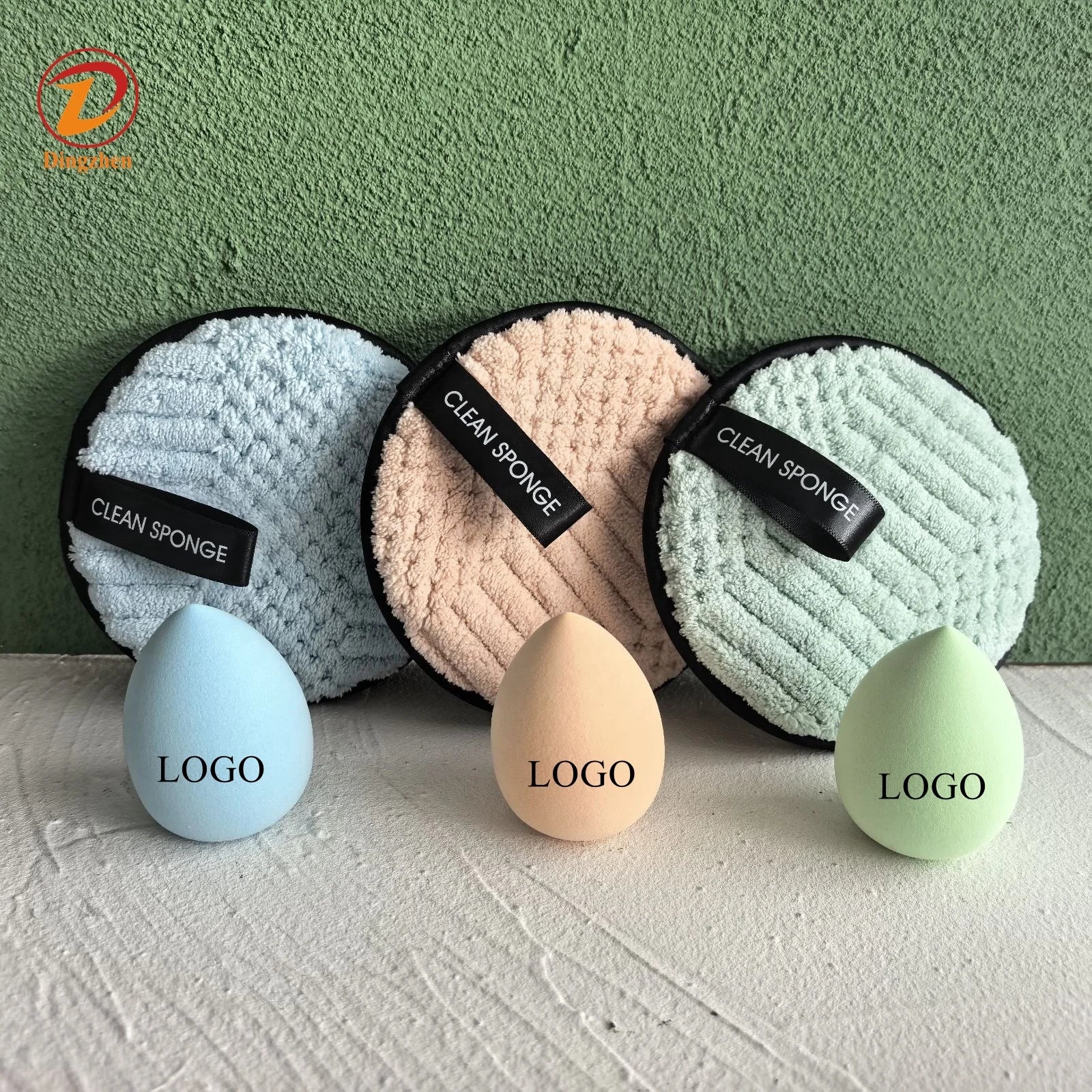 Latex-Free Vegan Makeup Sponge Set with Soft Feeling & Washable Design for Liquid Cream Powder Foundation Blending