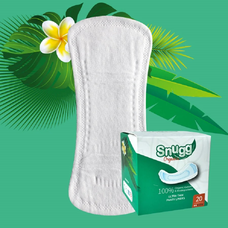Niceday Plantbased and Absorbent Sanitary Pads for Women Organic Cotton Menstrual Product Biodegradable Panty Liner