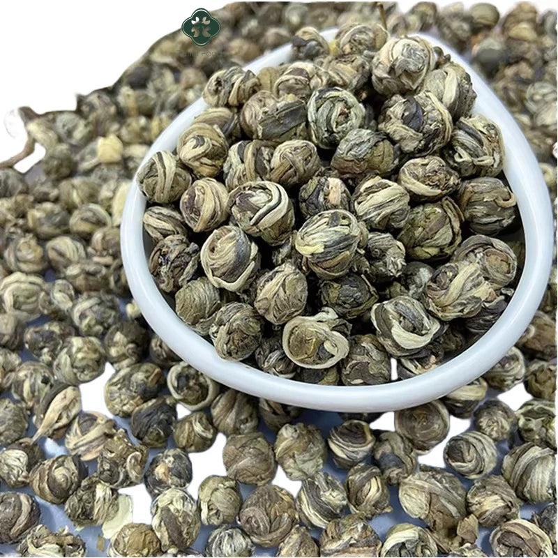 China Factory Hot Selling Reprocessed Loose Tea Bulk Health Organic Jasmine Pearl Tea Scented Flavor Spring Green Tea