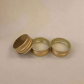 Aluminium Lid 18mm 20mm 22mm 24mm 28mm Gold Metal Screw Caps With Liner for Aluminium Bottles