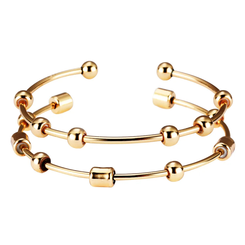 New Recommended Activity Bead Bracelet Golf Game Counting and Scoring Beads Stainless Steel Bangle Bracelet