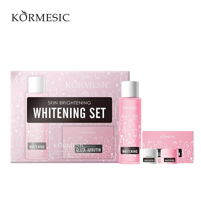 Private Label  KORMESIC Professional Skin Care Britenting  Moisturizing Whitening Gift Set Organic Face Skin Care Sets