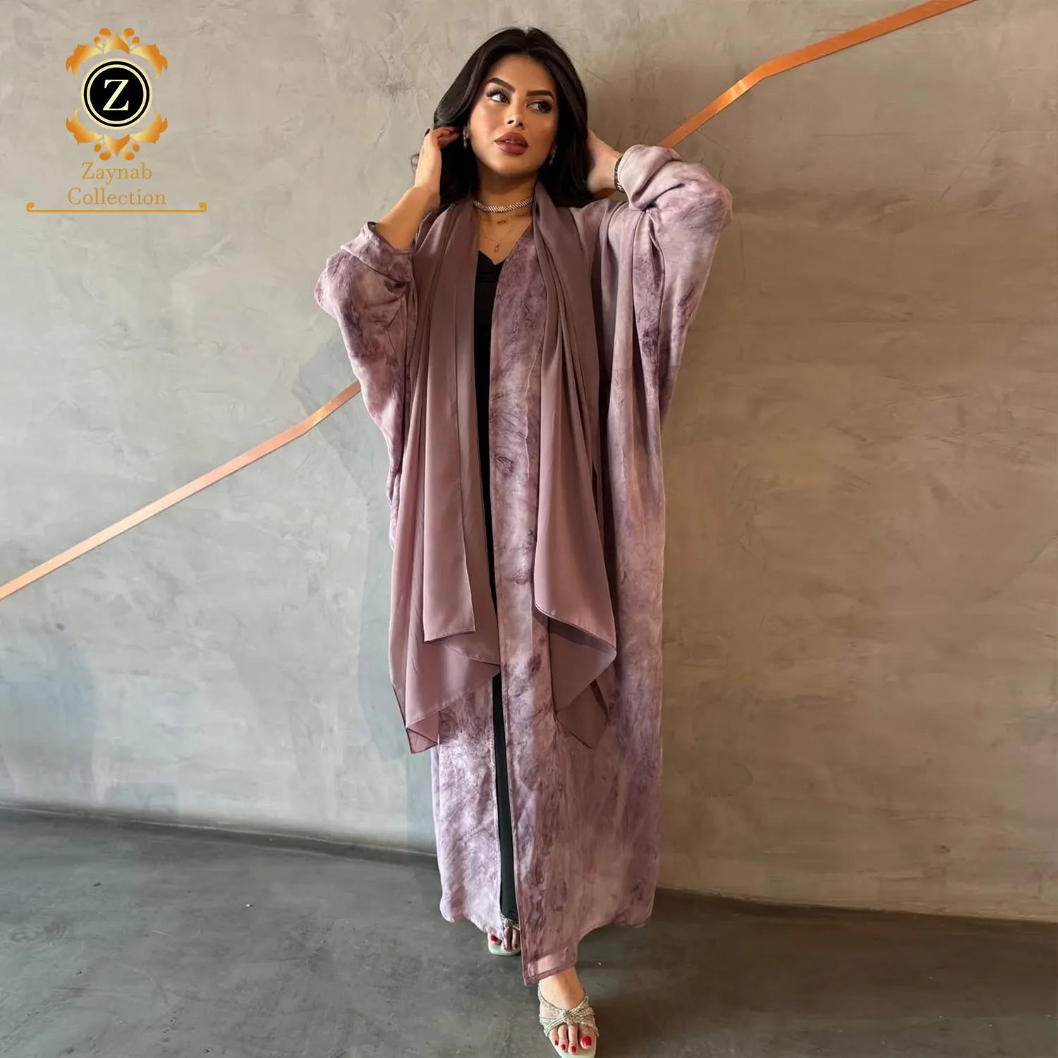 Zaynab Abaya Women Muslim Dress Wholesale Uae Abaya Dress Women Open Islamic Long Sleeve Dubai Design New Jalabiya