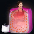 Portable 1-Person 4.2L 2000W Electric Steam Sauna Spa Foldable Modern Auto Protect Computer Control Panel Acrylic 304 Stainless