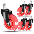 Insert Stem 2.5/3 Inch PU Caster Wheel 100mm Professional Swivel Caster Wheels Set Casters for Application Furniture