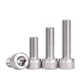 DIN912 Hexagon Socket Head Cap Allen Bolt Screw M4 Metric System Fully Threaded Thumb Knurled Screw Length 4mm to 90mm