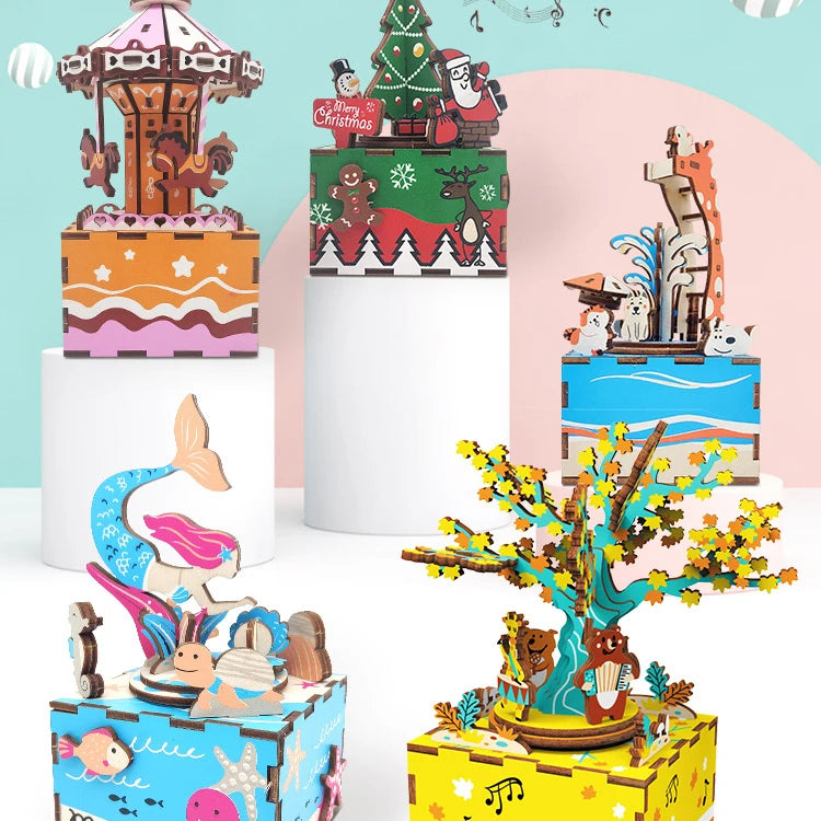 Wholesale Kids Music Box Diy Carousel Decor