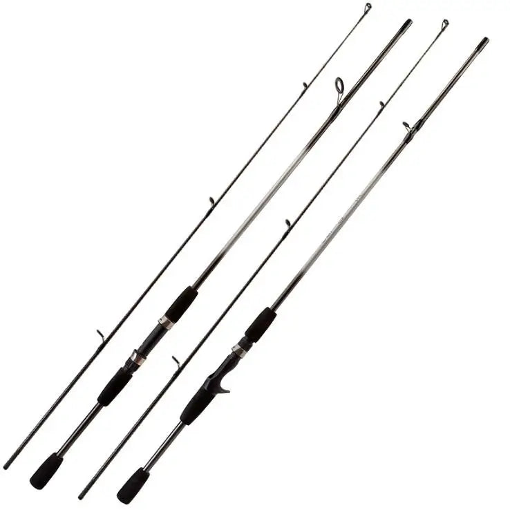 WEIHE 1.8m FRP 2 Sections Freshwater Casting Spining EVA Handle Fishing Rod