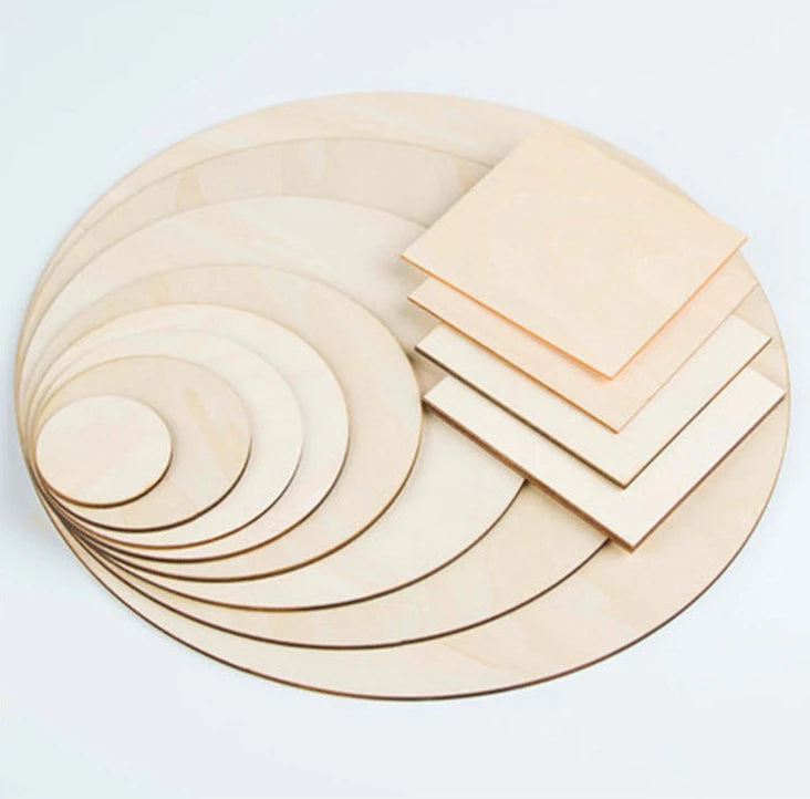 Unfinished Round Wood Discs Blank Wooden Circles for Craft DIY Painting