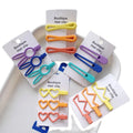 Classic 6CM/8CM Rainbow Color Crown Hairpins Girls Sweet Heart Rabbit Hair Clip Set 6 Pcs Metal Hair Accessories