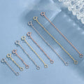 3cm 5cm 8cm 10cm 12cm 15cm Extension Chain with Spring Clasp 925 Sterling Silver Extension Chain for Jewelry Making