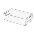 Modern Clear PP Plastic Foldable Rectangle Dispenser Bin Organizing Food Storage and Packaging for Tabletop Use