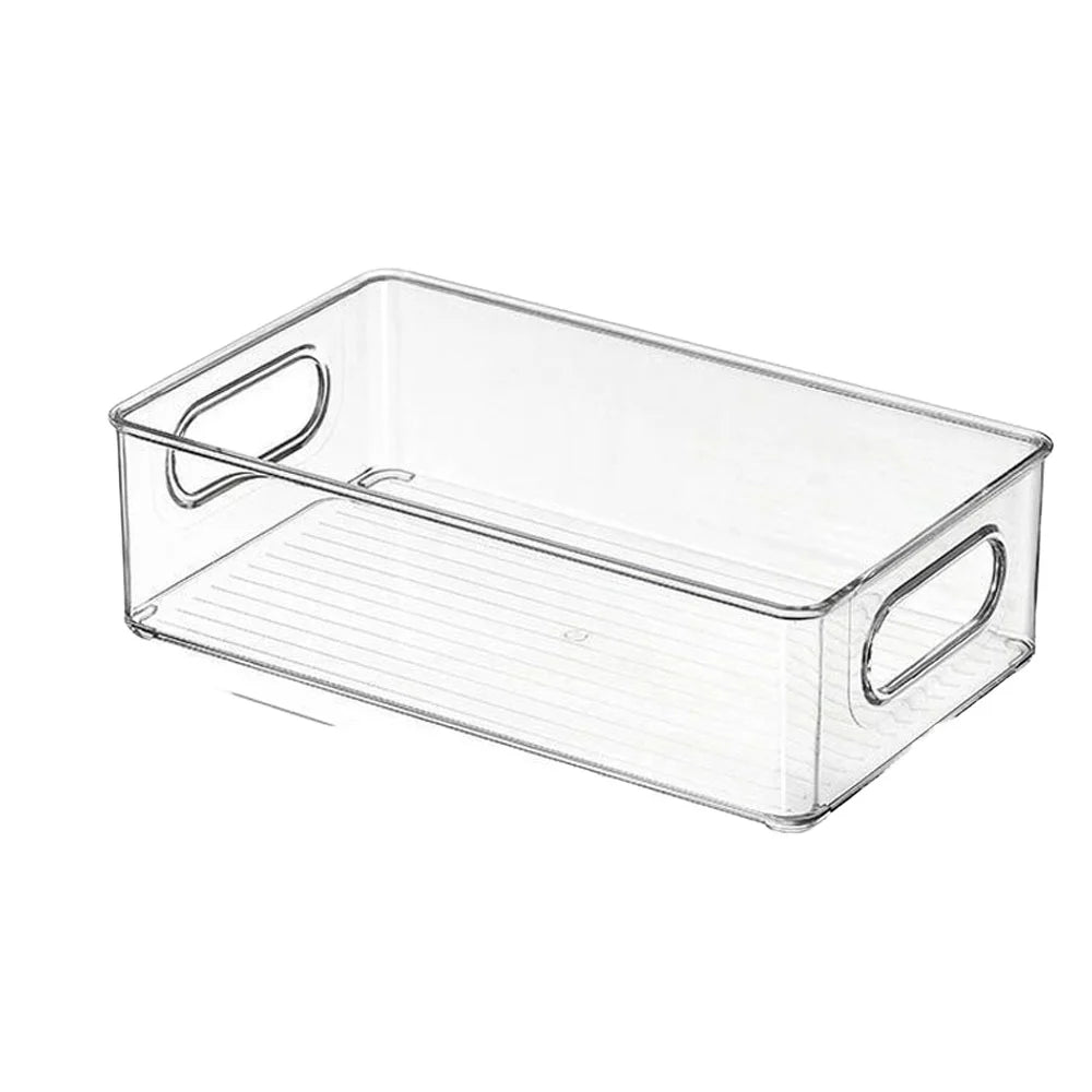 Modern Clear PP Plastic Foldable Rectangle Dispenser Bin Organizing Food Storage and Packaging for Tabletop Use