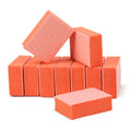 USA Free Shipping 7500Pcs/Carton Orange 2 Side Sponge 80/100 Disposable Mini Nail Buffer Sanding Block