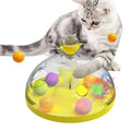Funny Cat Teasing Toys Cat Interactive Toys With Luminous Ball Automatic Rotating Catch Training Cat Toy for Pets