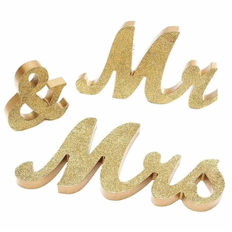 Wedding Marquee Letters Wooden Mr Mrs Letters Table Centerpiece Decorations