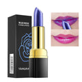 Blue Lipstick Magic Color Change Into Pink Private Label Lipstick Moisten Waterproof Temperature Color Changing Lip Stain Balm