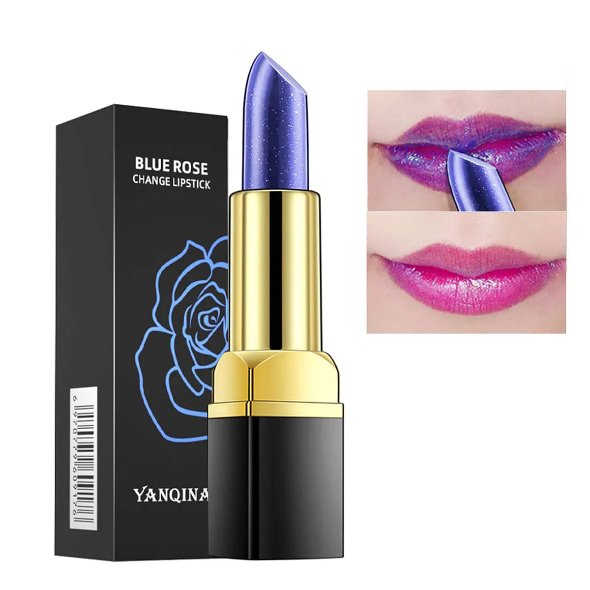 Blue Lipstick Magic Color Change Into Pink Private Label Lipstick Moisten Waterproof Temperature Color Changing Lip Stain Balm