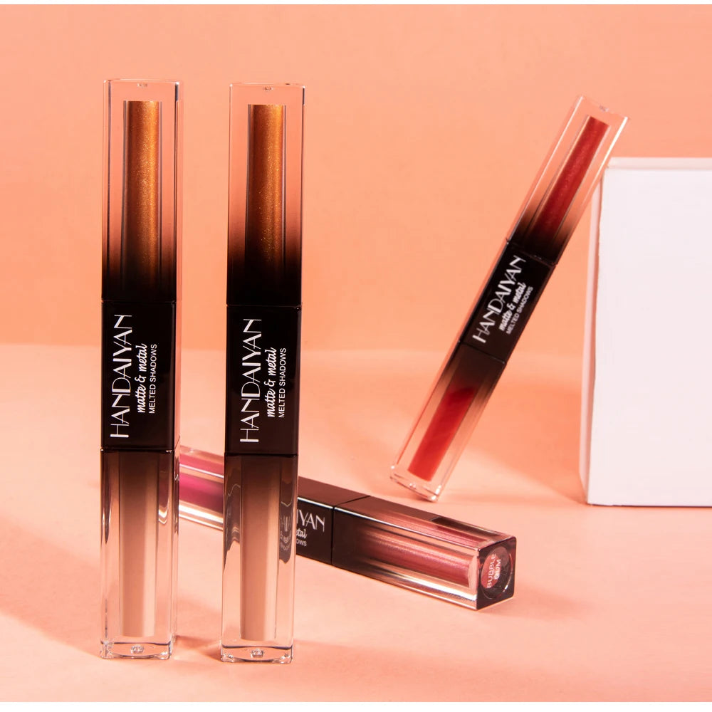 Wholesale Dual Ended Liquid Eye Shadow Best Shimmer Organic Eyeshadow Luminous Multichrome Chameleon Glitter Liquid Eyeshadow
