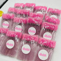 Hot Selling High Quality Disposable Crystal Eyelash Makeup 50pcs/Bag Diamond Handle Mascara Wands Eyelash Extension Tool Nylon