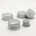 18mm 20mm 22mm 24mm 28mm Silver Aluminum Lid Continuous Thread Cover Screw Aluminium Caps for Glass Bottles