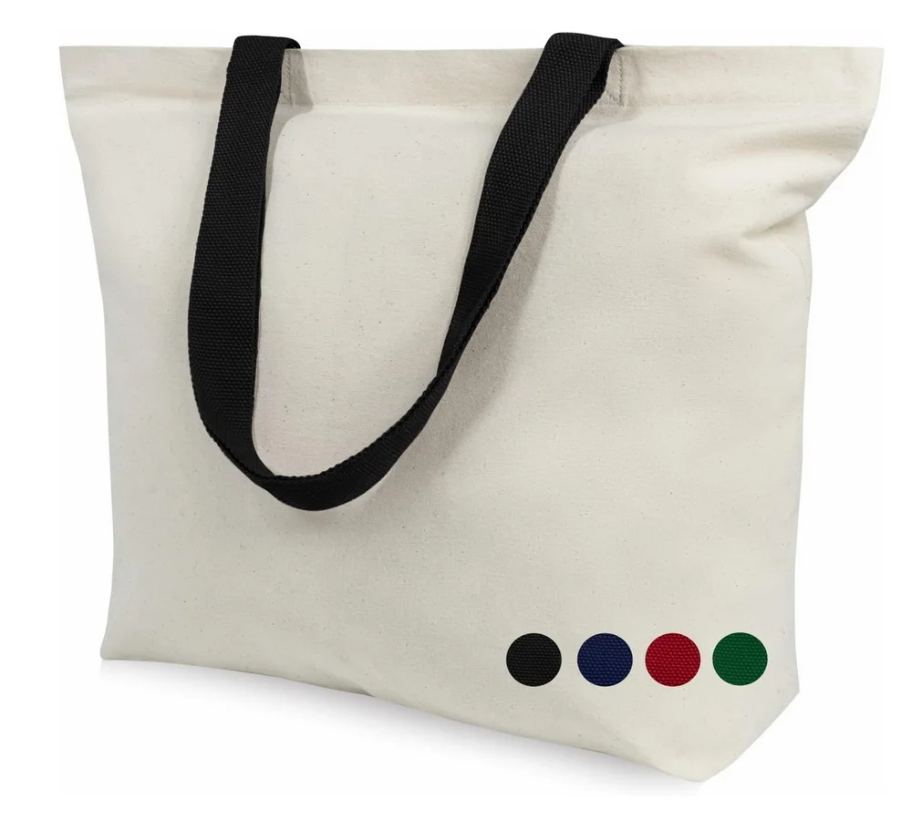 New High-End Designer Cotton Tote Canvas Bags Multi-Purpose Thermal Sublimation Printed Letter Pattern Style
