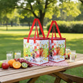 Custom Design Pattern Eco-Friendly Portable Insulated Thermal Lunch Cooler Bag Non-Woven Laminated Food Delivery