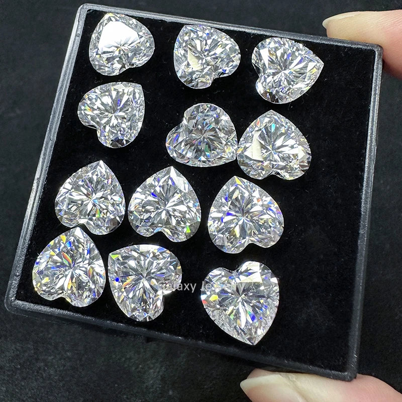Cheap Price Vvs Moissanite Stone Heart Cut Loose Diamonds Factory Fancy Shape Moissanite for Jewelry Making